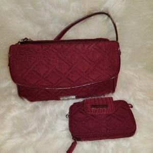 Vera Bradley Microfiber Bag & Wallet